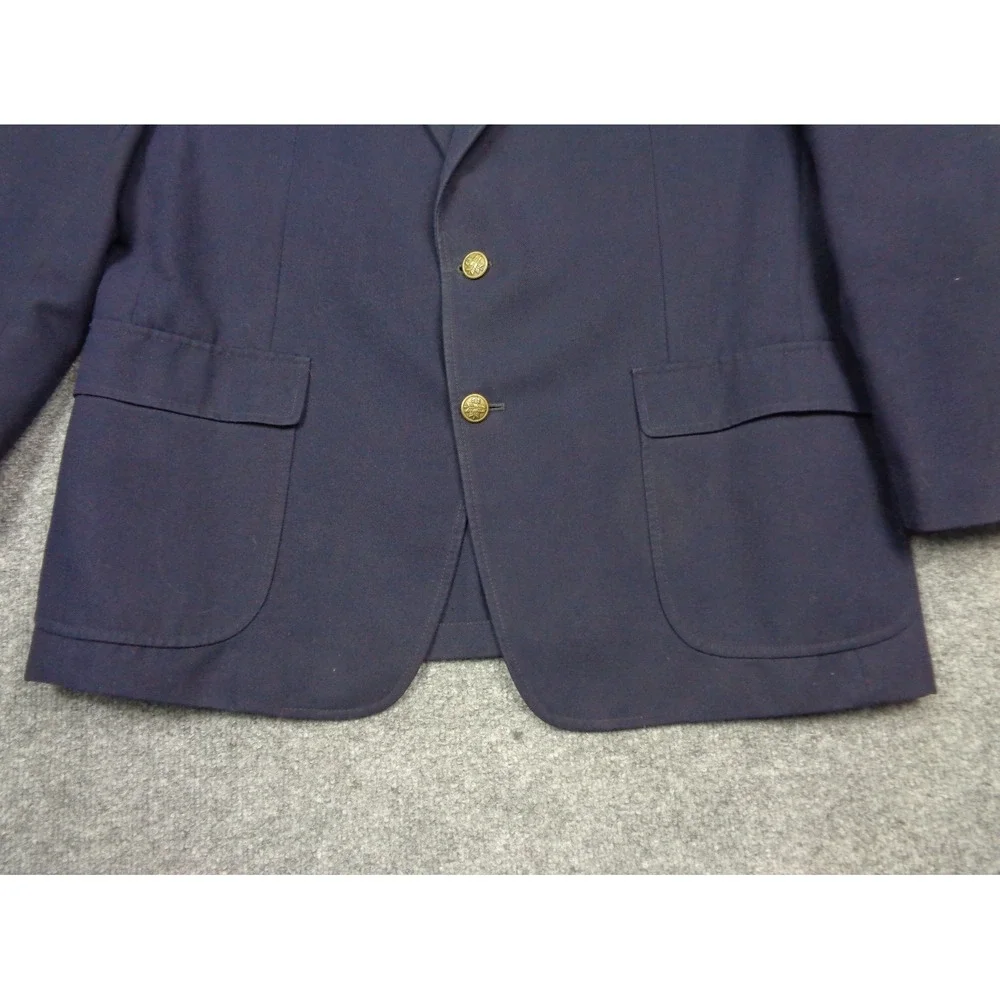 Vintage Patagonia Mens Navy Blue Field Jacket Blazer Sport Coat Sz 44L 2-Button